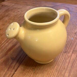 Yellow Ceramic Watering Can Vase